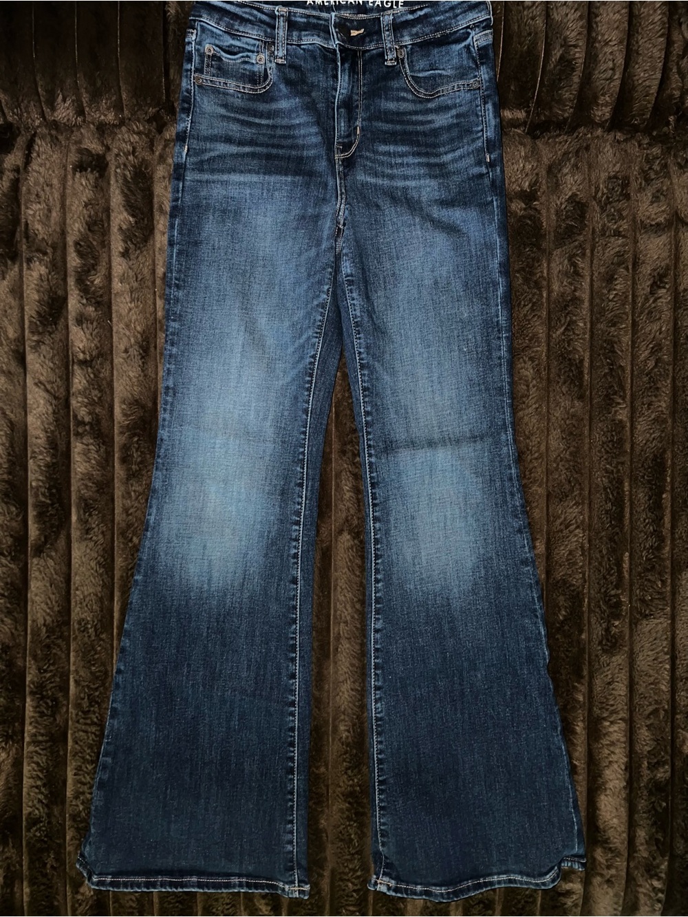 American Eagle Outfitters Blue Wide Leg Flare Jeans